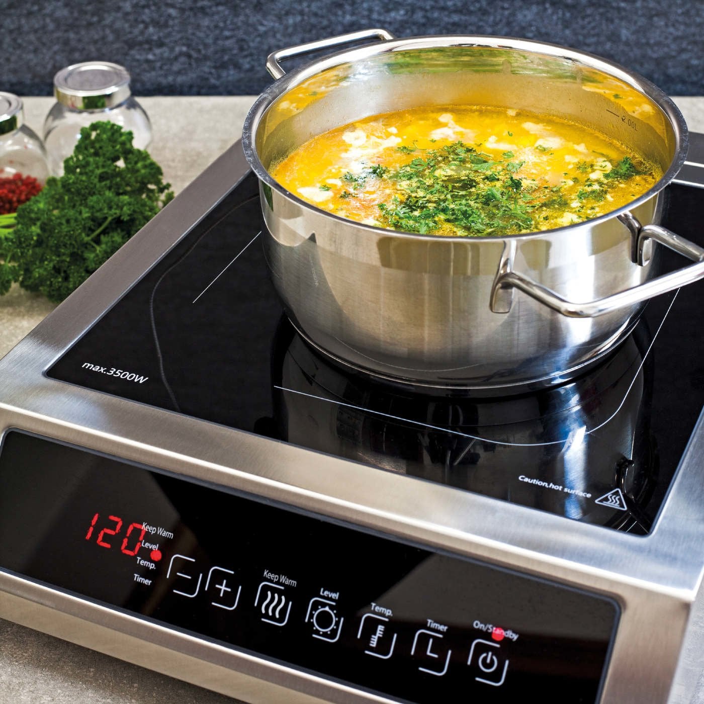 Caso Induktion IP 3500 Pro, Ø 28 cm, timer Caso Induktion IP 3500 Pro, Ø 28 cm, timer